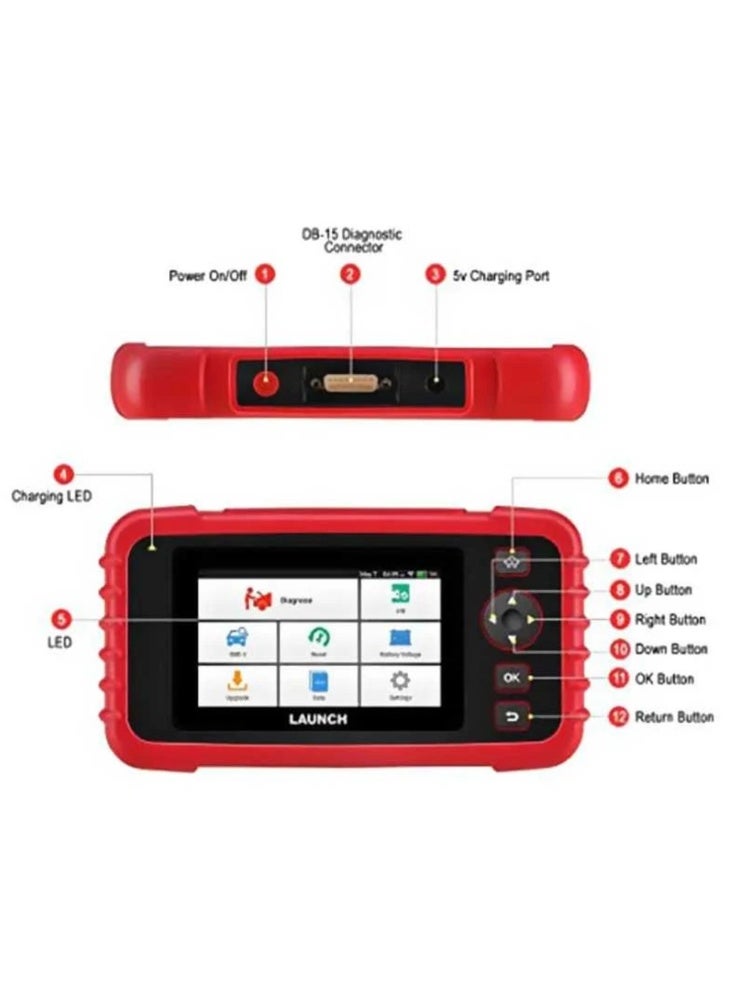 لانش جهاز لانش CRP233 الاحترافي لفحص أعطال المحرك والفتيس والـ ABS والايرباج مع تحديثات مجانية مدى الحياة - Image 3